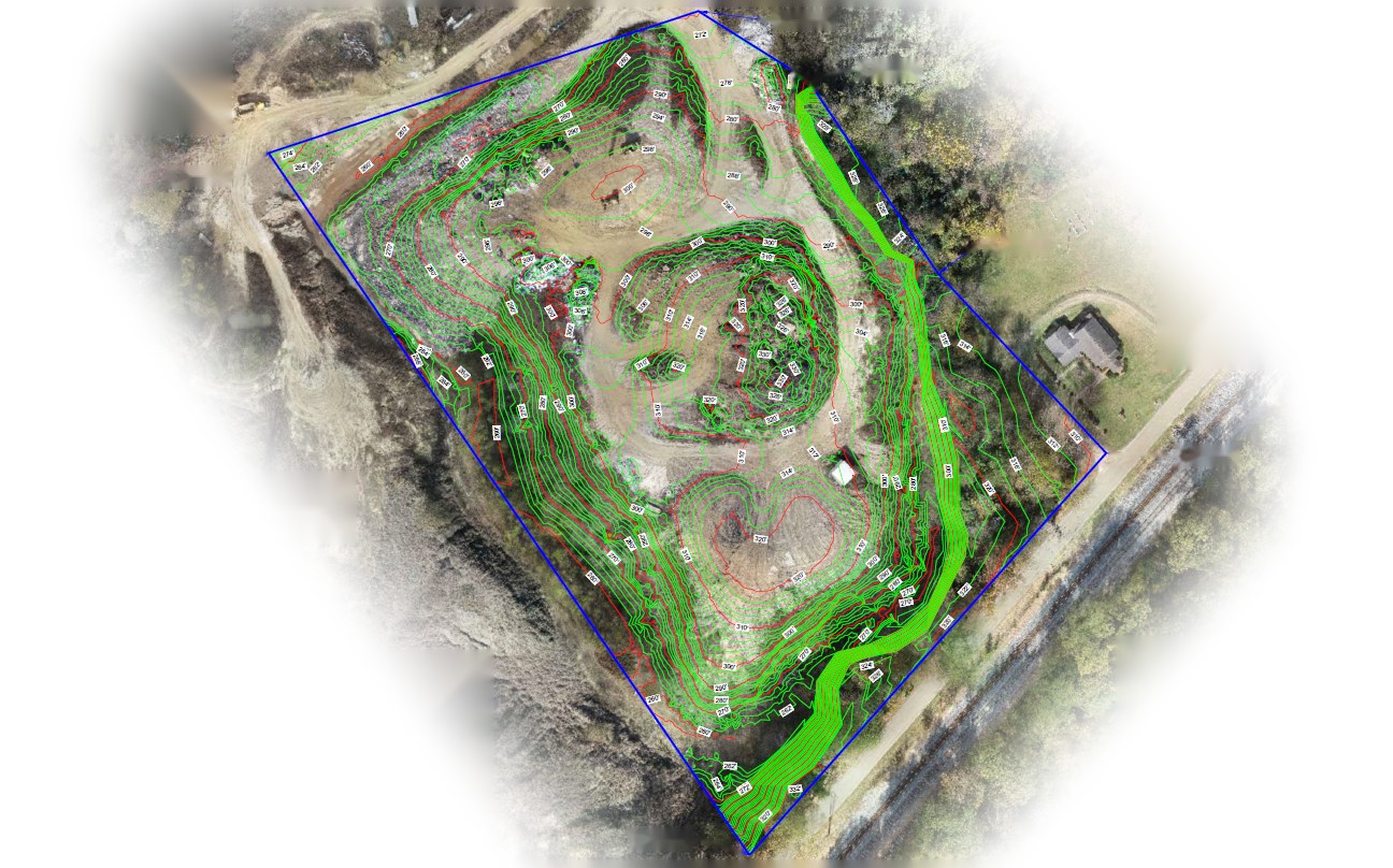 Contours and terrain surface mapping