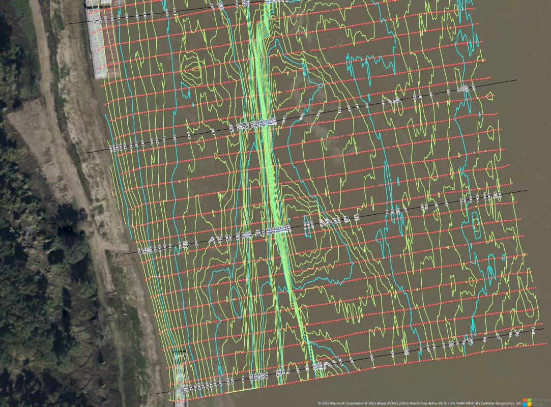 Hydrographic bathymetric mapping and data processing
