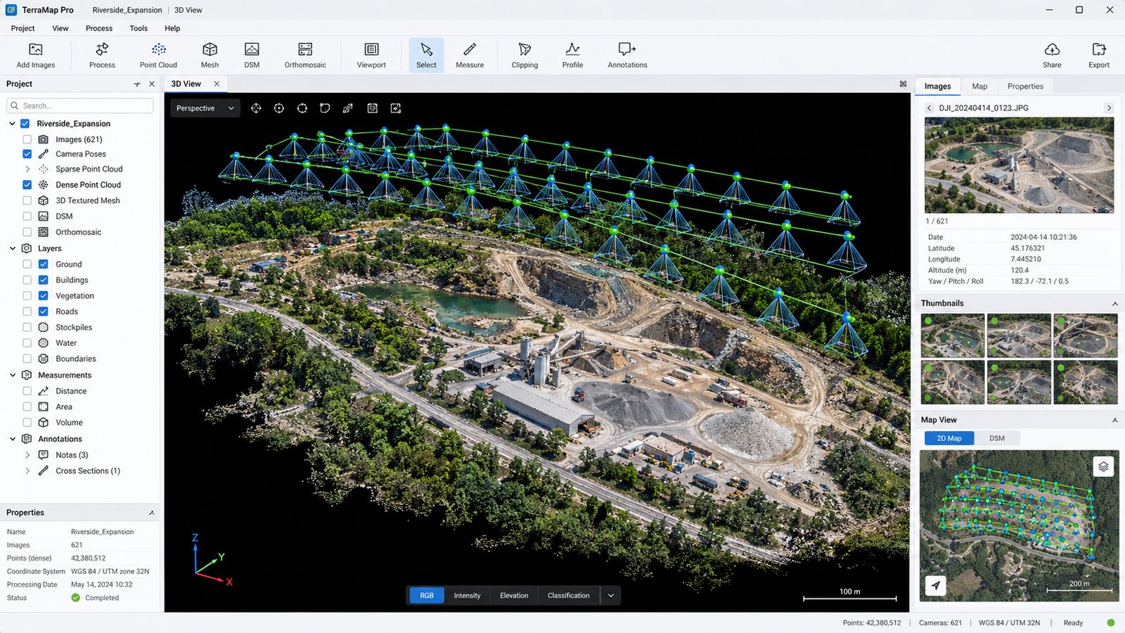 Drone point cloud